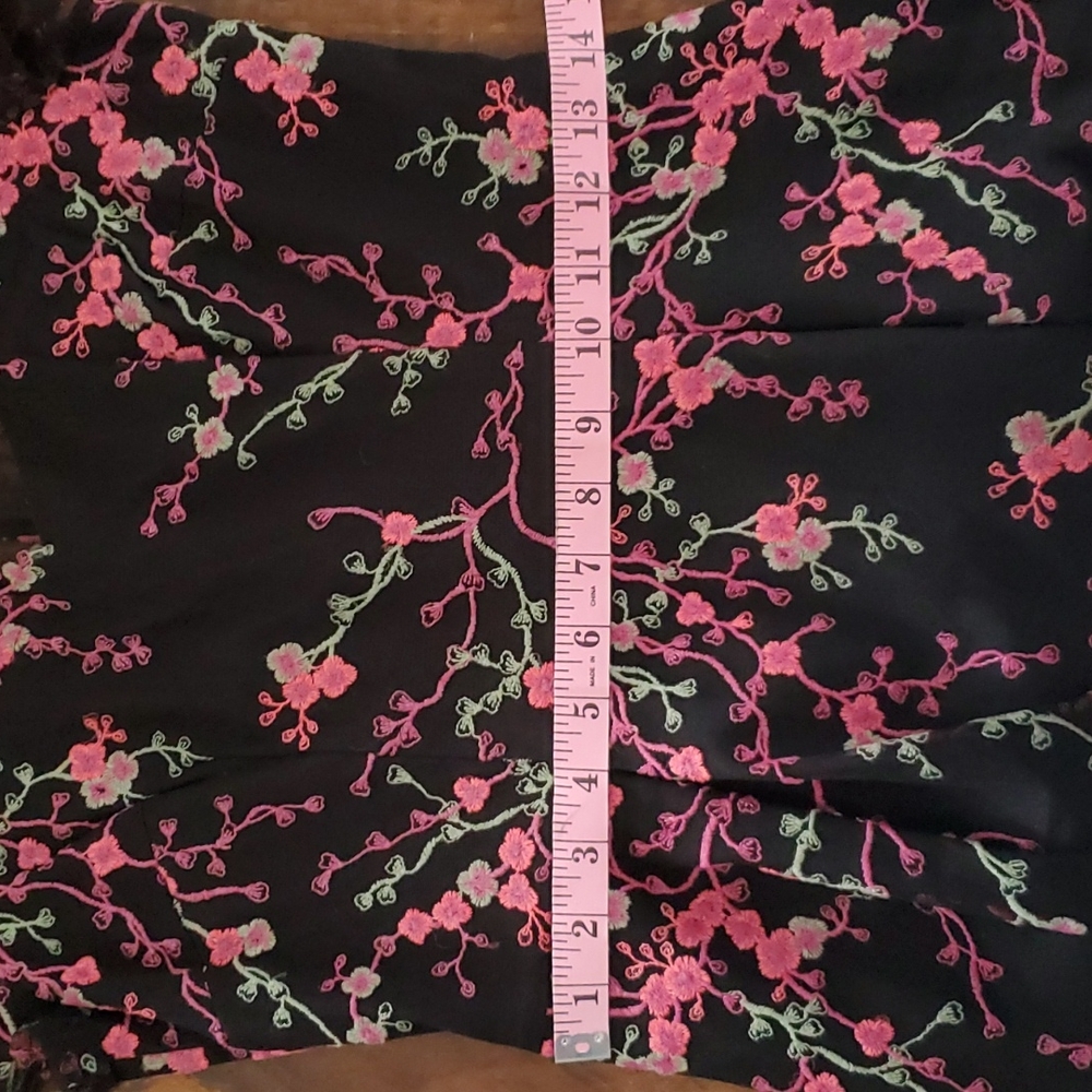 Adrianna Papell Embroidered Floral Desss - Picture 8 of 11